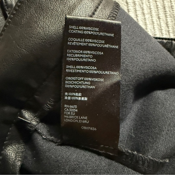 Free People Sasha Vegan Leather Kick Flare Pants NWT - Picture 7 of 8